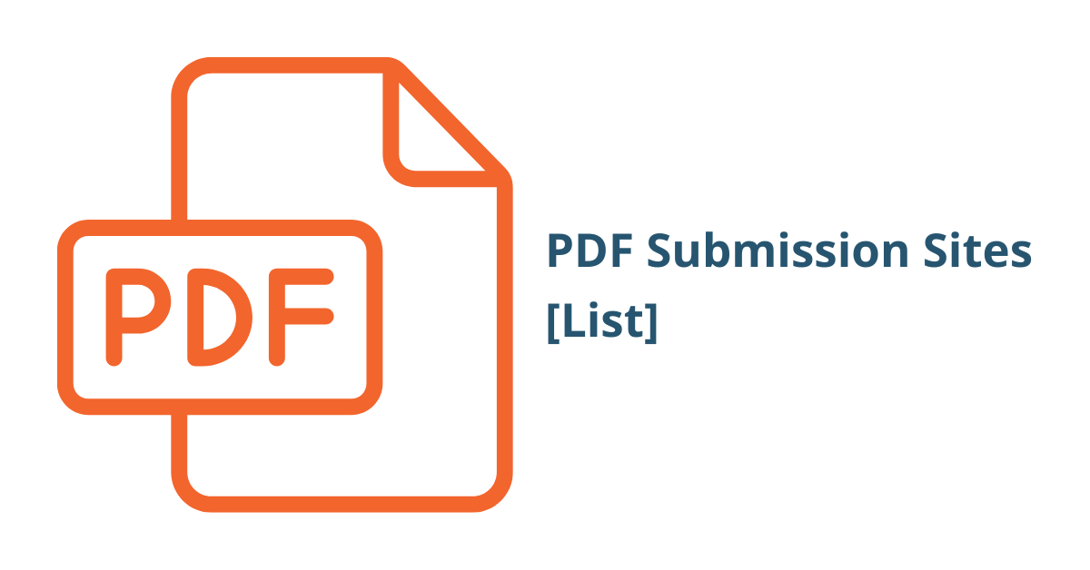 PDF Submission Sites