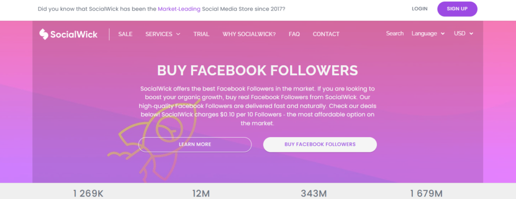 Socialwick Buy Facebook Followers